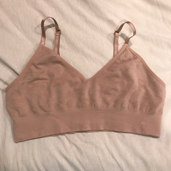 81% Merino Wool BRANWYN Essential Bralette in Light Nude Size XL - Picture 3 of 6